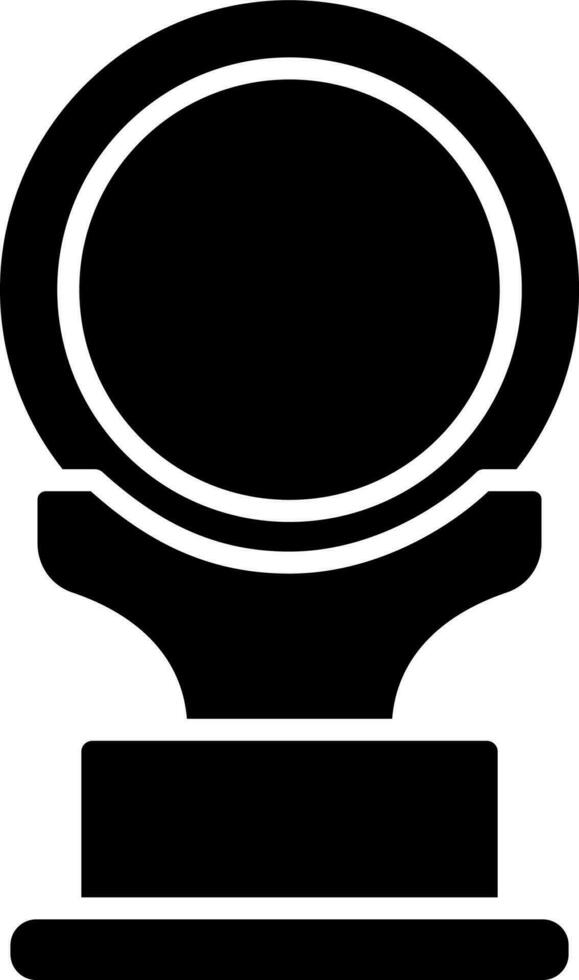 Black and White illustration of award icon. vector