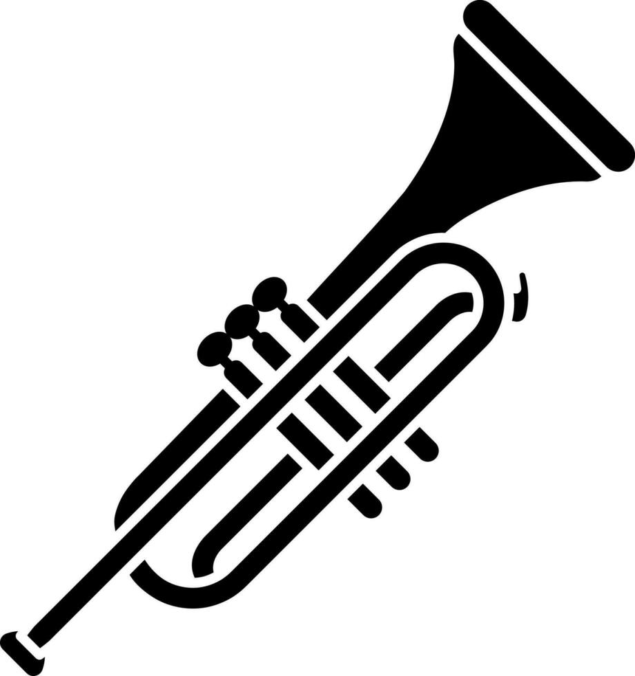 Vector illustration of trumpet icon.