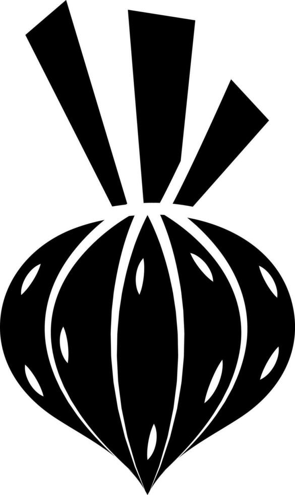 Illustration of turnip glyph icon. vector