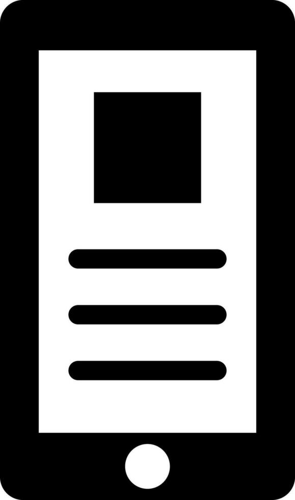 Smartphone icon in flat style. vector