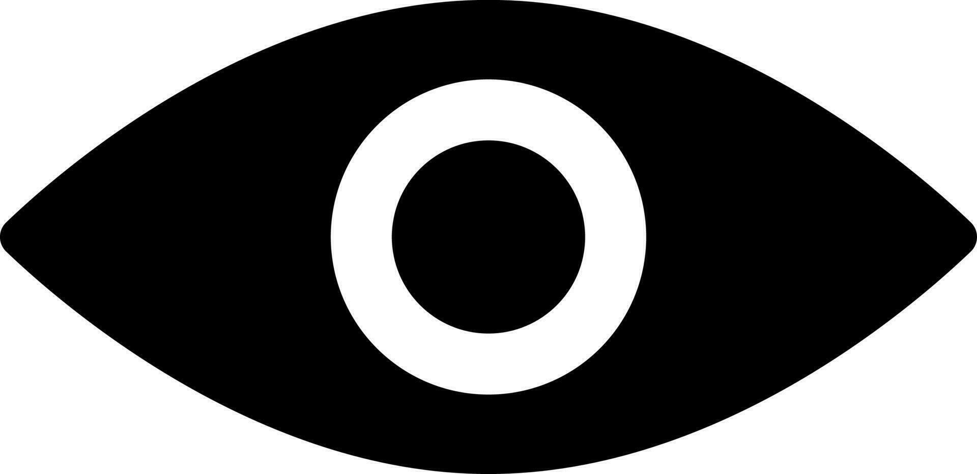 vector ilustración de ojo lente icono.