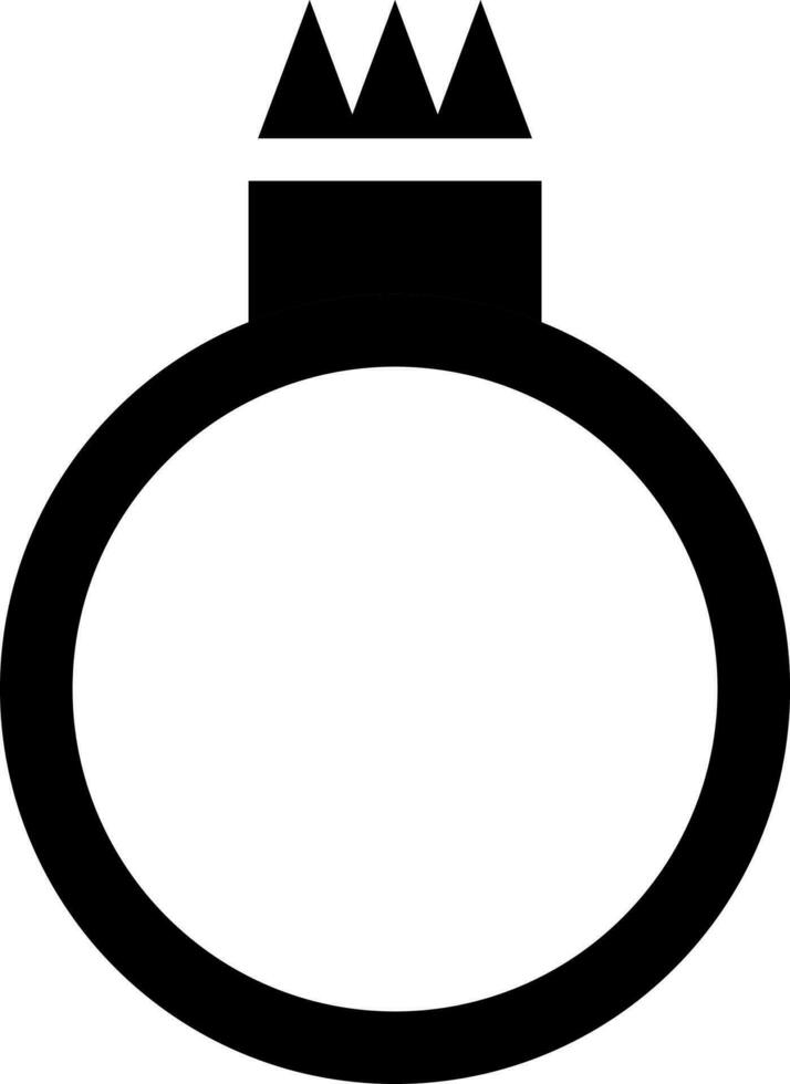 Vector illustration of knuckles icon in Black and White color.
