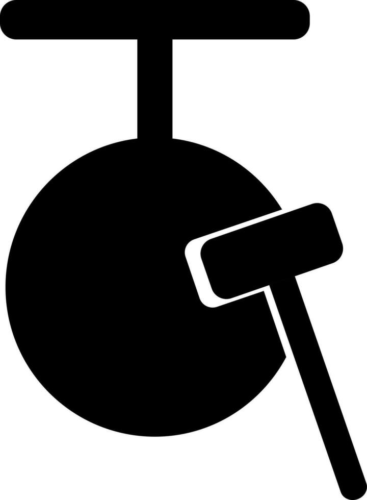 Illustration of bell in black color. vector