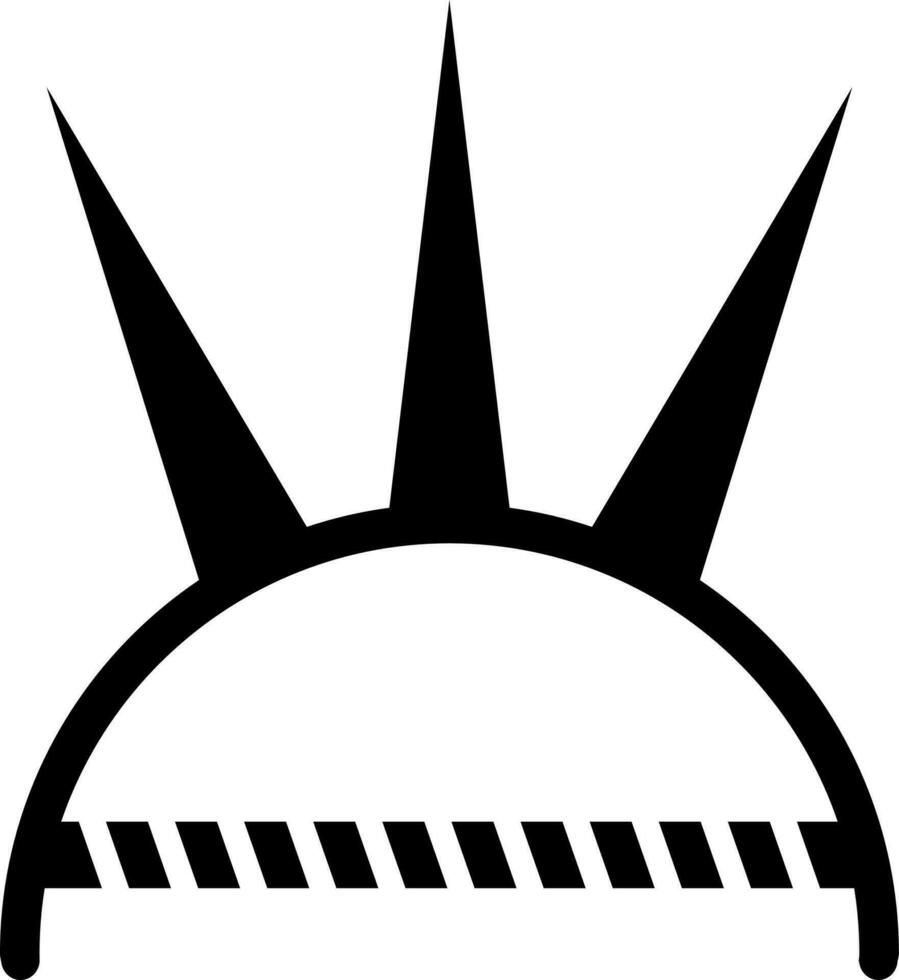 Flat style claw weapon in Black and White color. vector