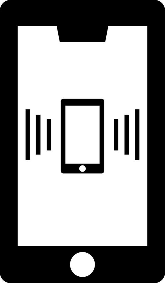 Wifi connected smartphone icon. vector