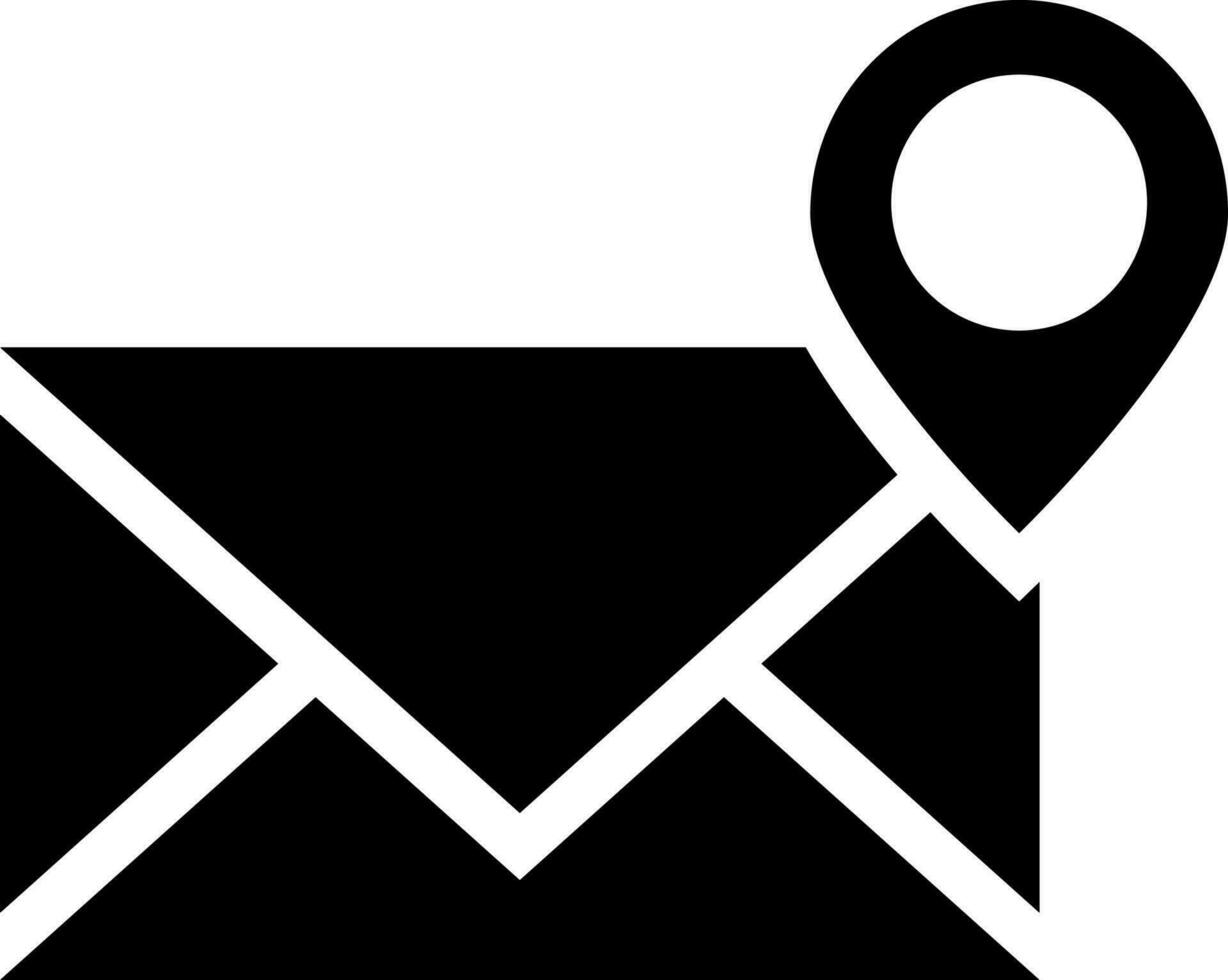 Post office or courier location pointer icon. vector