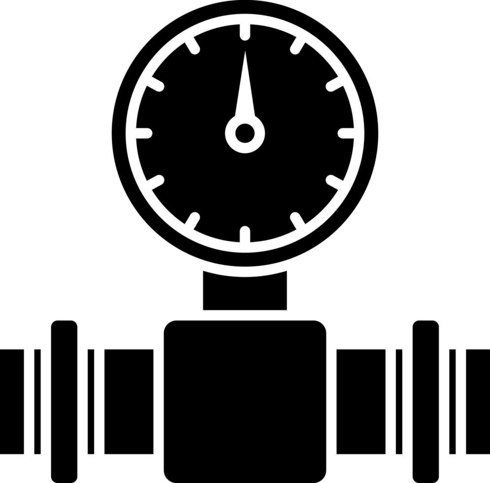 Pressure gauge sign or symbol. vector