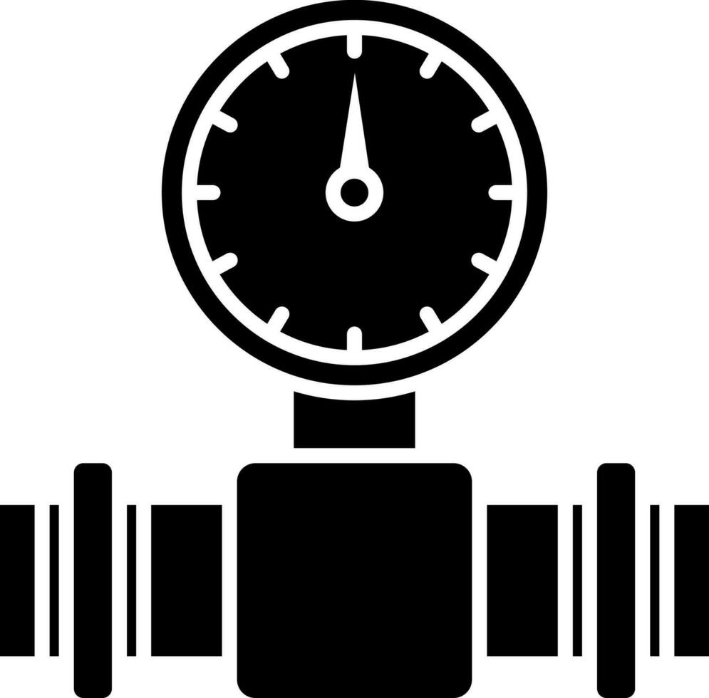 Pressure gauge sign or symbol. vector