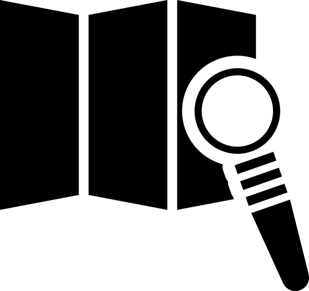 Map navigation or location searching icon. vector