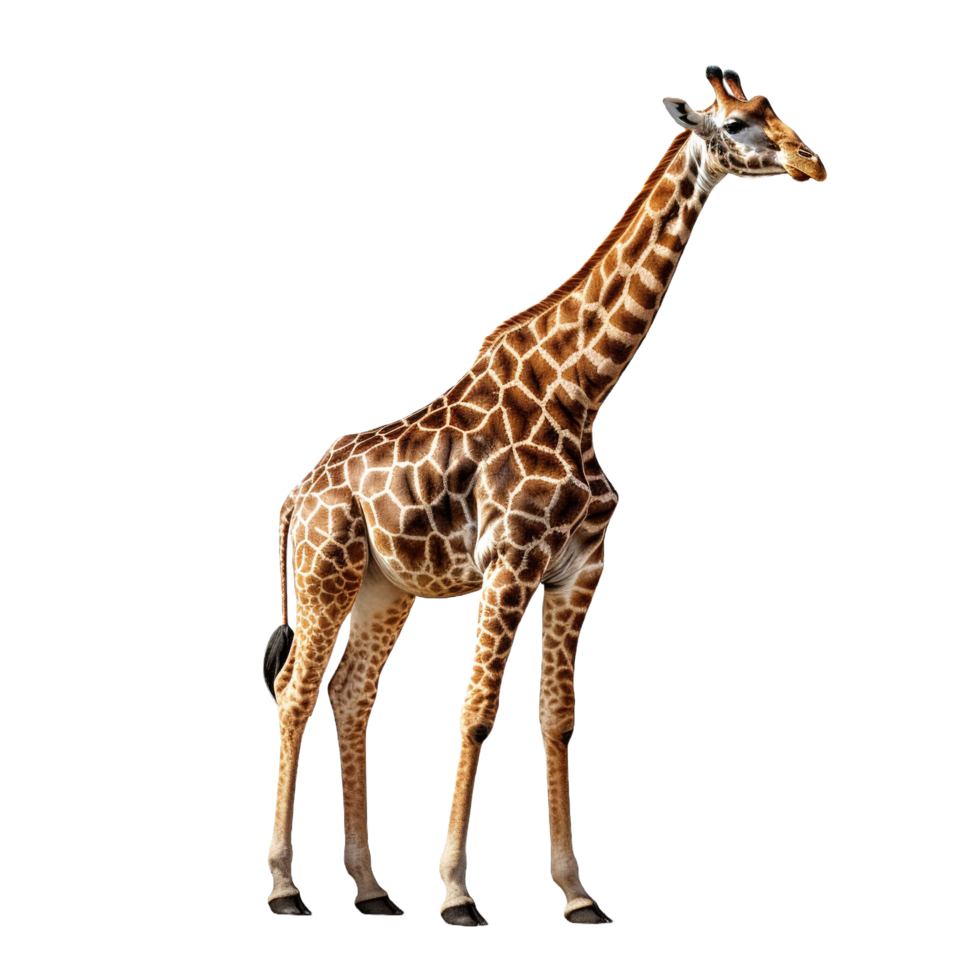 Giraffe isolieren auf transparent Hintergrund ai generiert png