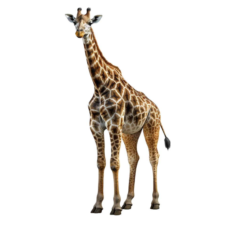 Giraffe isolieren auf transparent Hintergrund ai generiert png