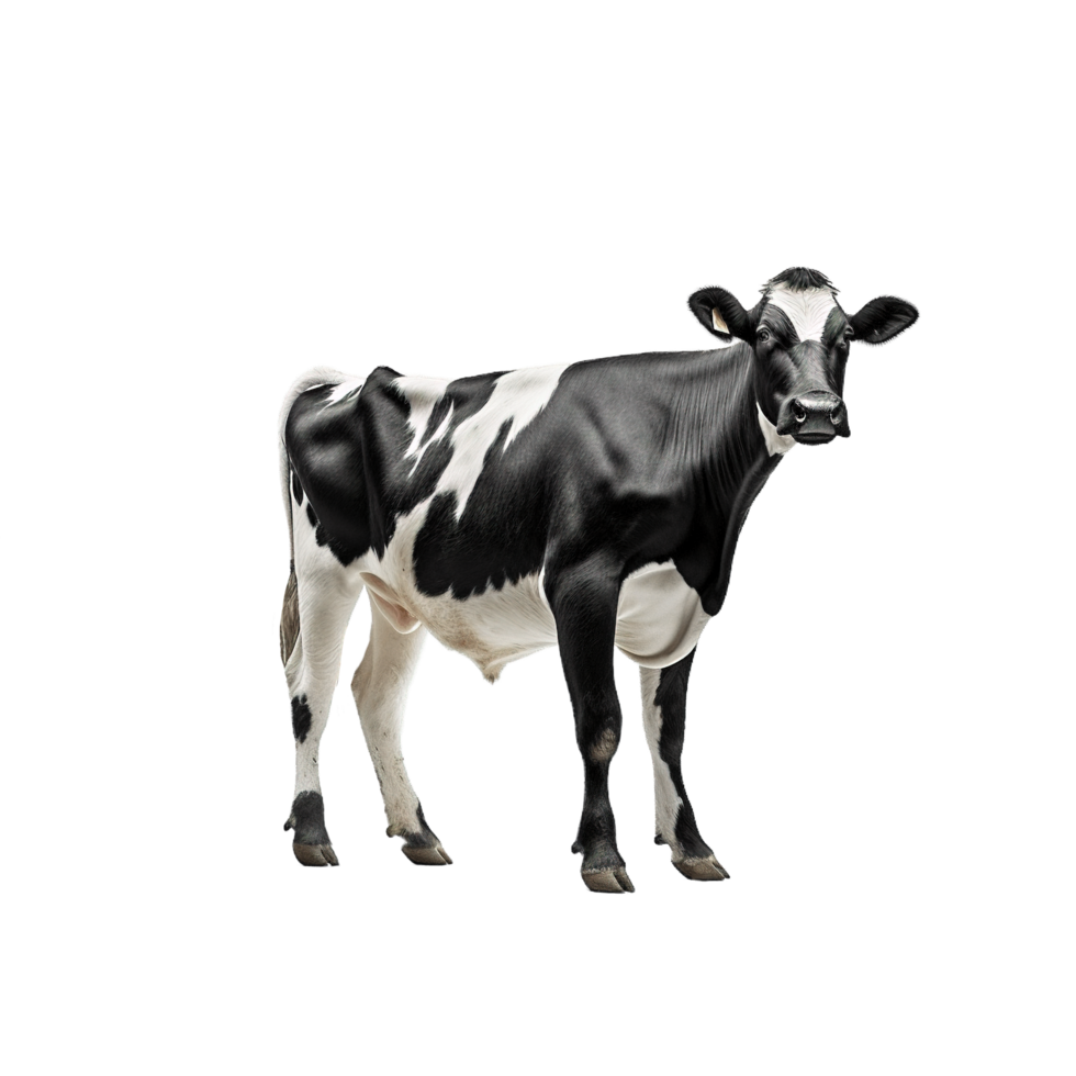 vaca em transparente fundo ai gerado png