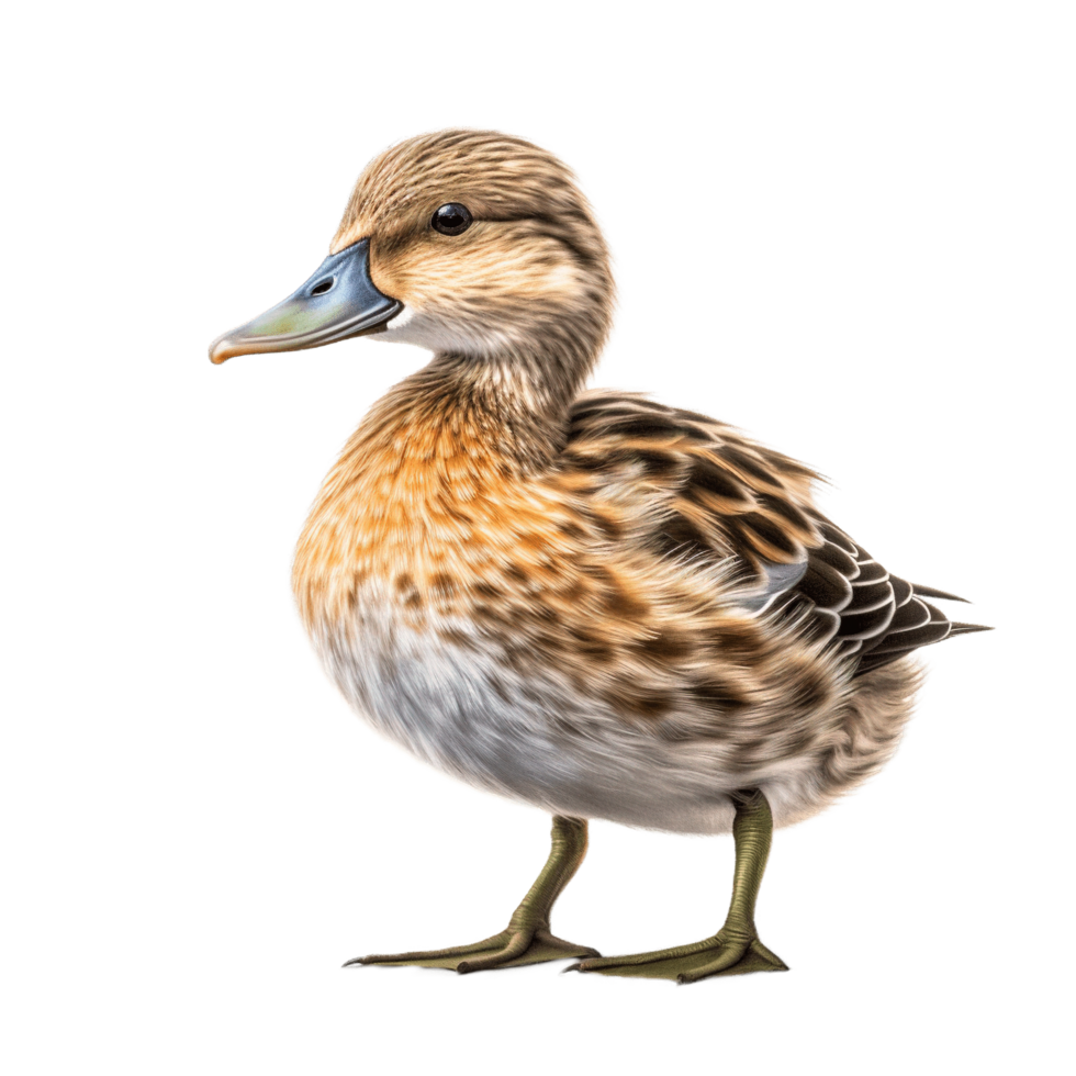 Pato isolado em transparente fundo ai gerado png