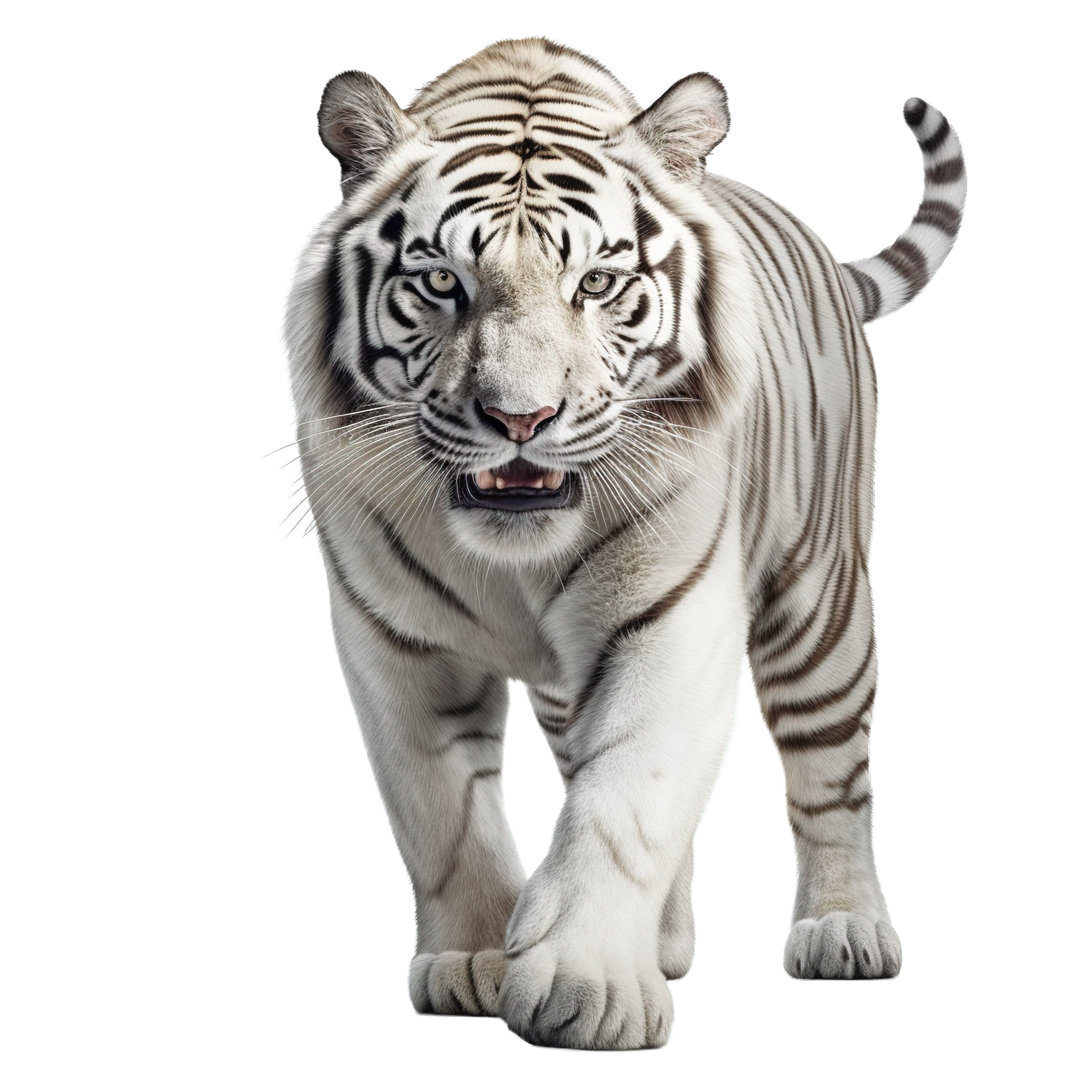 Tigre Bravo Hiper Realista Corpo Inteiro Fundo Branco PNG , 3d, Tigre,  Animal PNG Imagem para download gratuito