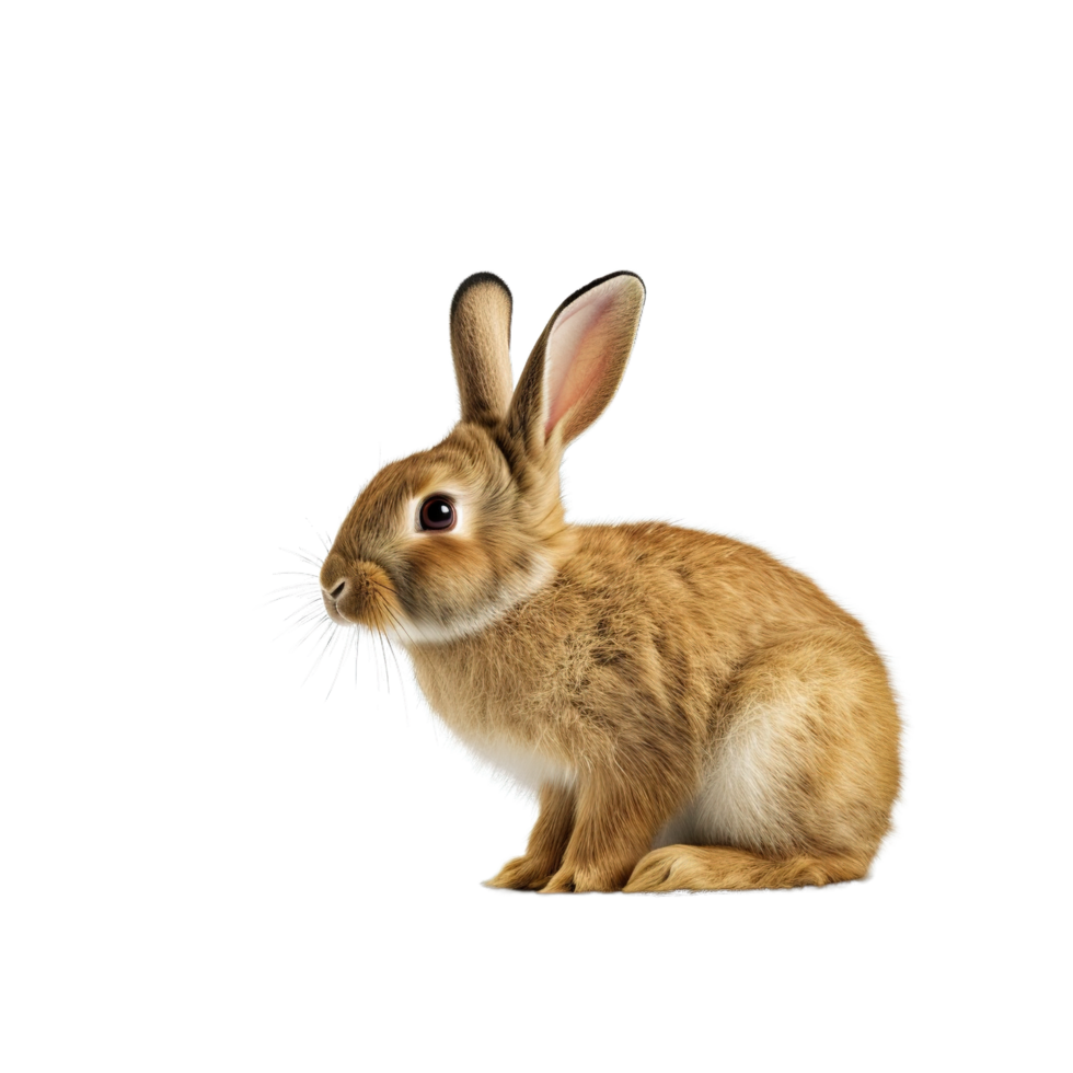 Funny bunny or baby rabbit for Easter Day on isolated background png