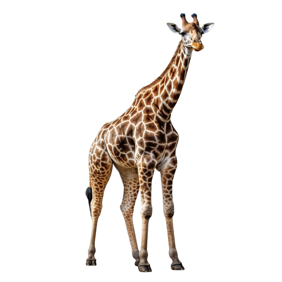 giraffa isolato su trasparente sfondo ai generato png