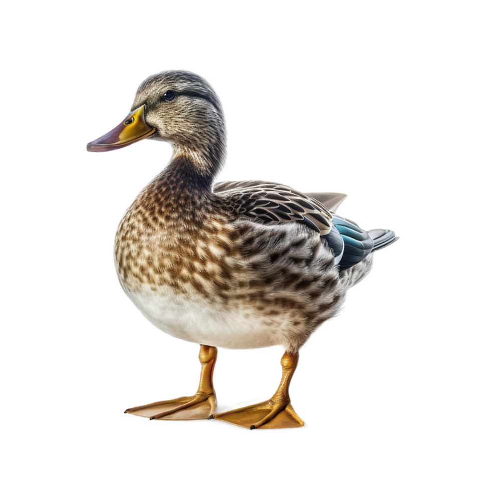 canard isolé sur transparent Contexte ai généré png