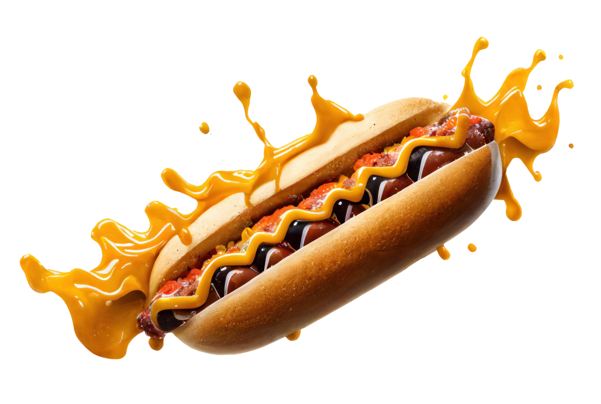 caliente y Fresco sabroso delicioso Hot dog. ai generado. 24280421 PNG