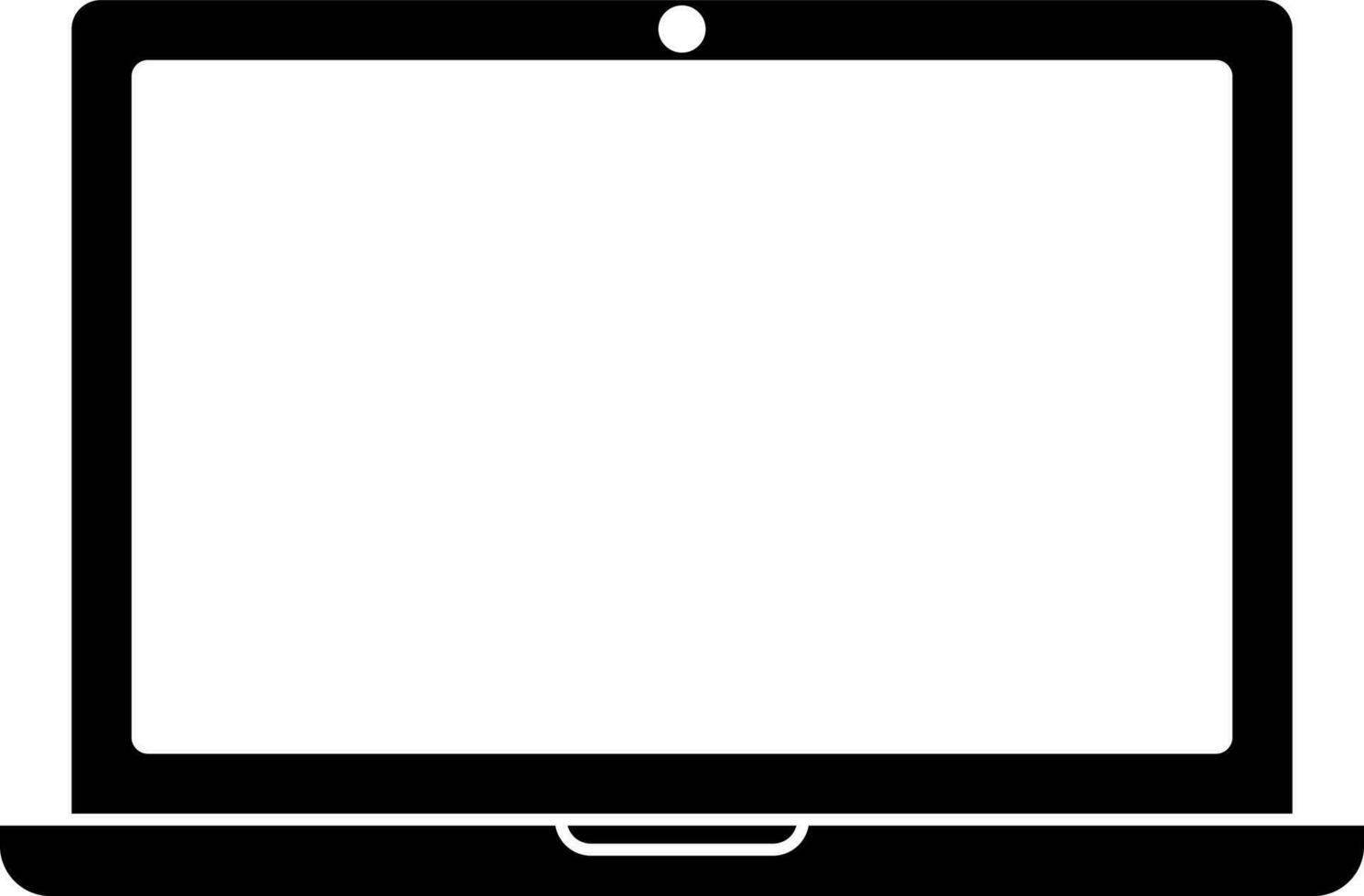 Icon of monitor with camera in isolated. vector