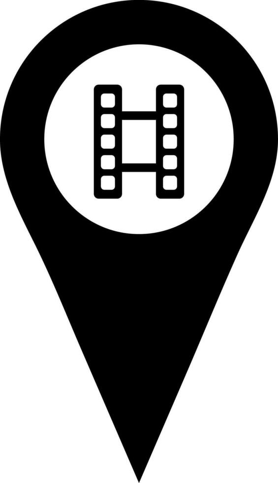 Studio or Theater location icon in flat style. vector