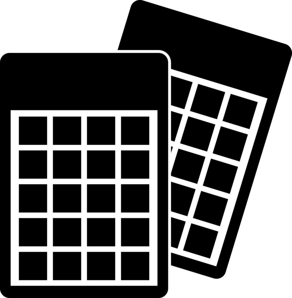 Black and White bingo icon in flat style. vector