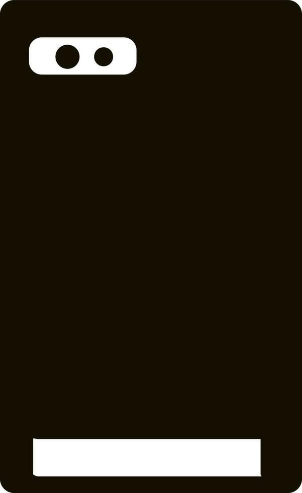 Back side of mobilephone camera. vector