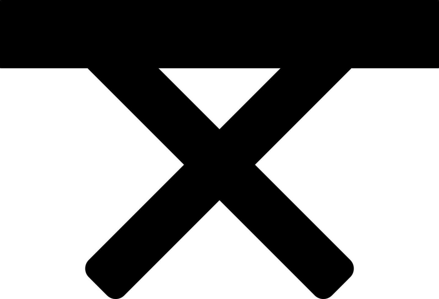 Camping table icon in black color. vector