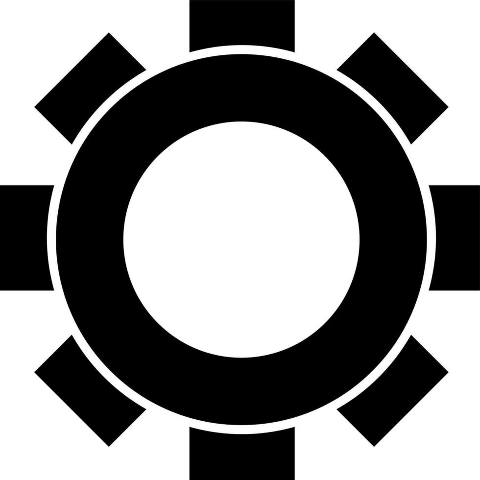 Cog camera in black and white color. vector