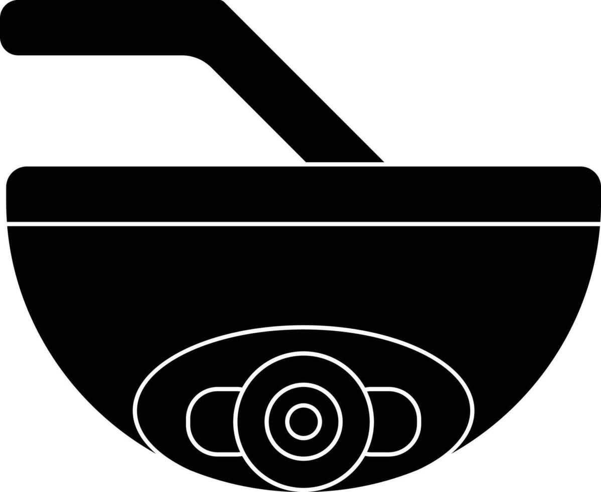 Black and White cctv camera. vector
