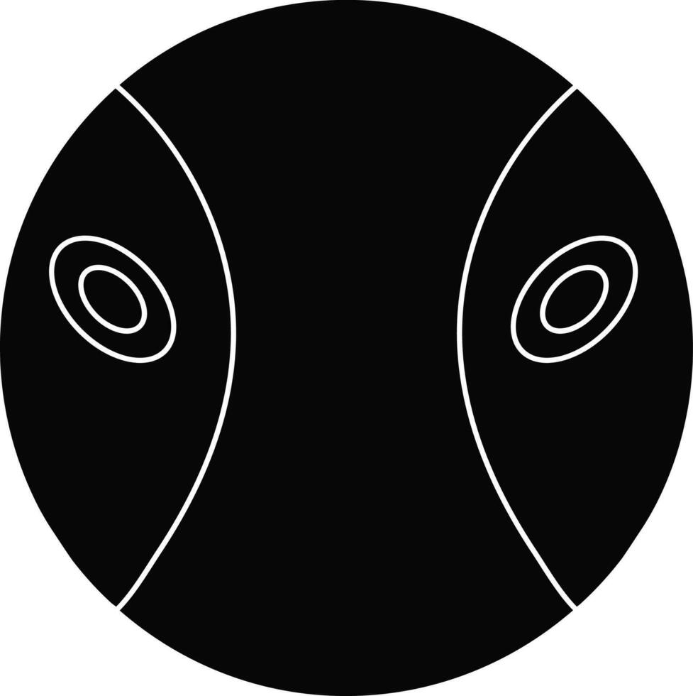 Black and White camera lens cap in flat style. vector