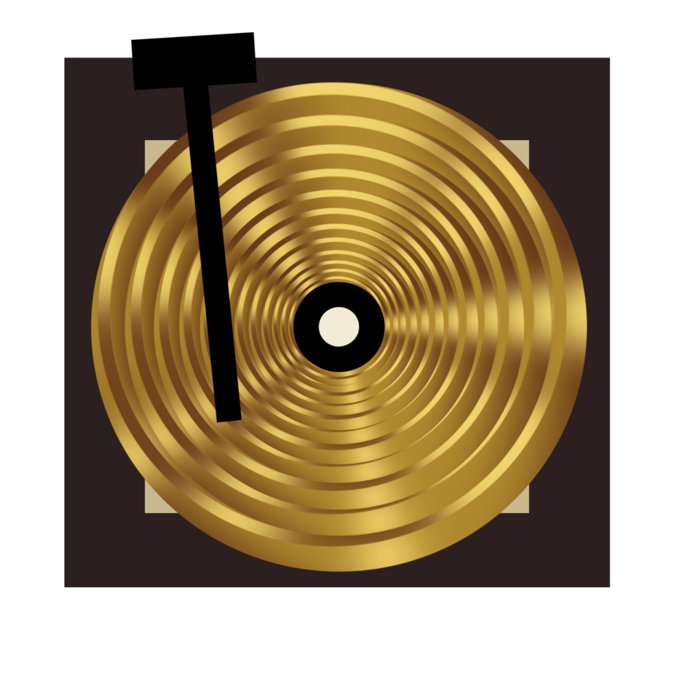 vinyl Vermelding speler illustratie png