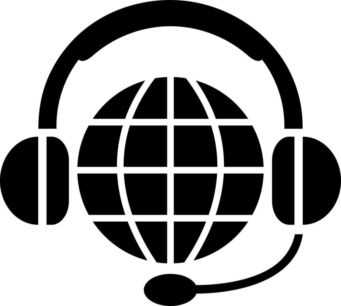 International call center or customer service icon. vector