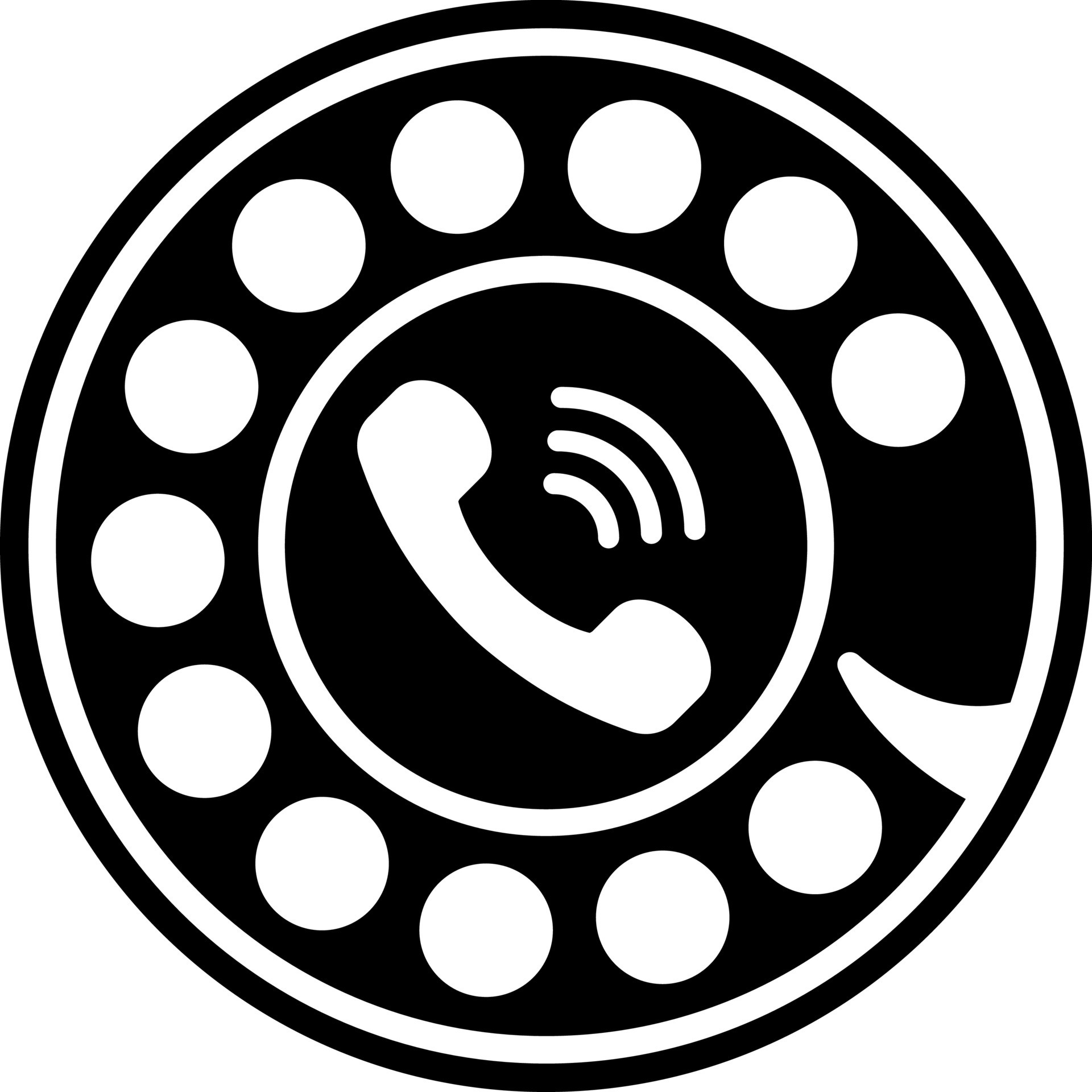 Rotary dial Royalty Free Vector Image - VectorStock