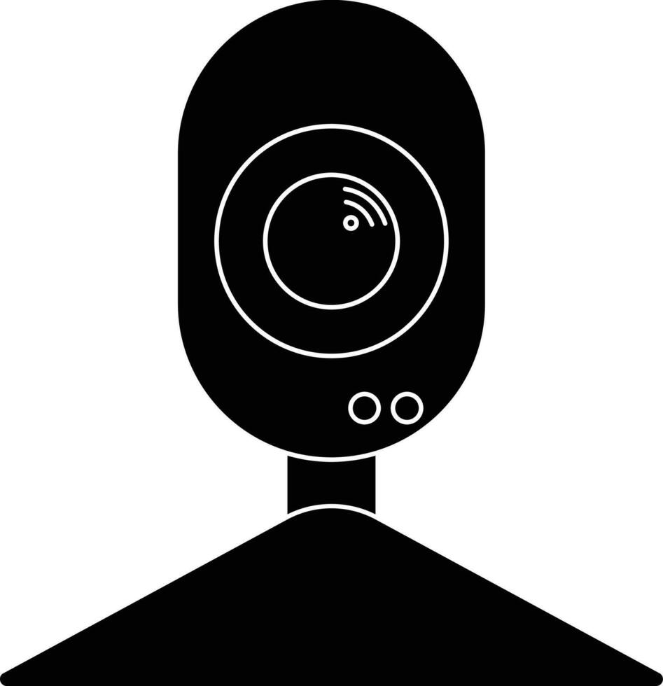 Black and White camera. vector