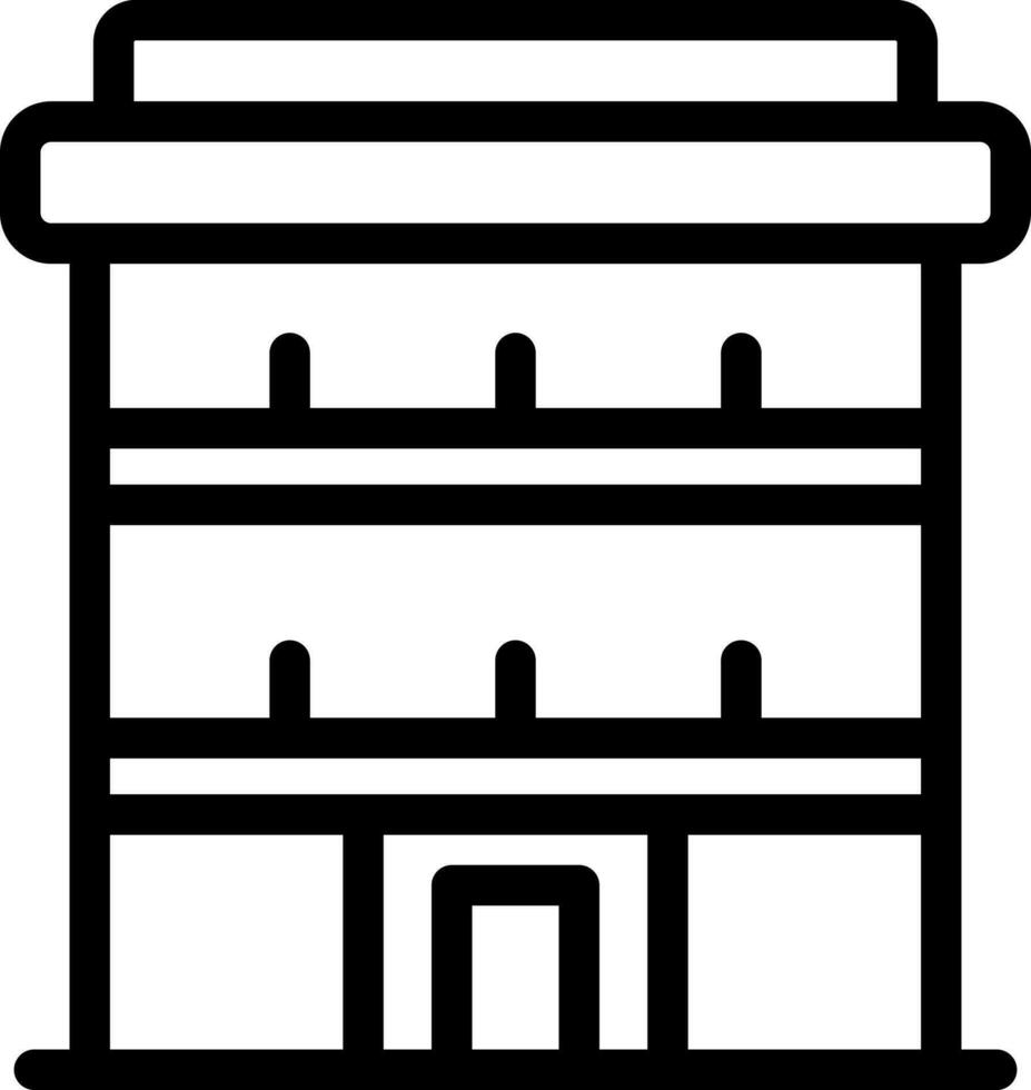 ilustración de edificio icono. vector