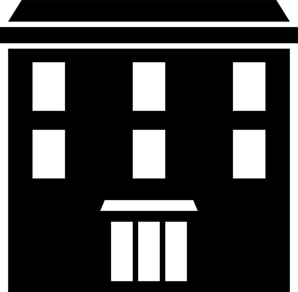 Black and White supermarket icon in flat style. vector