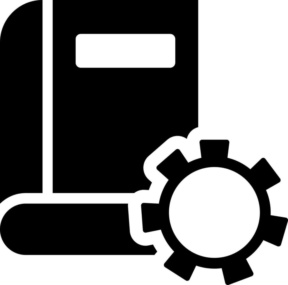 Book maintainance icon in flat style. vector