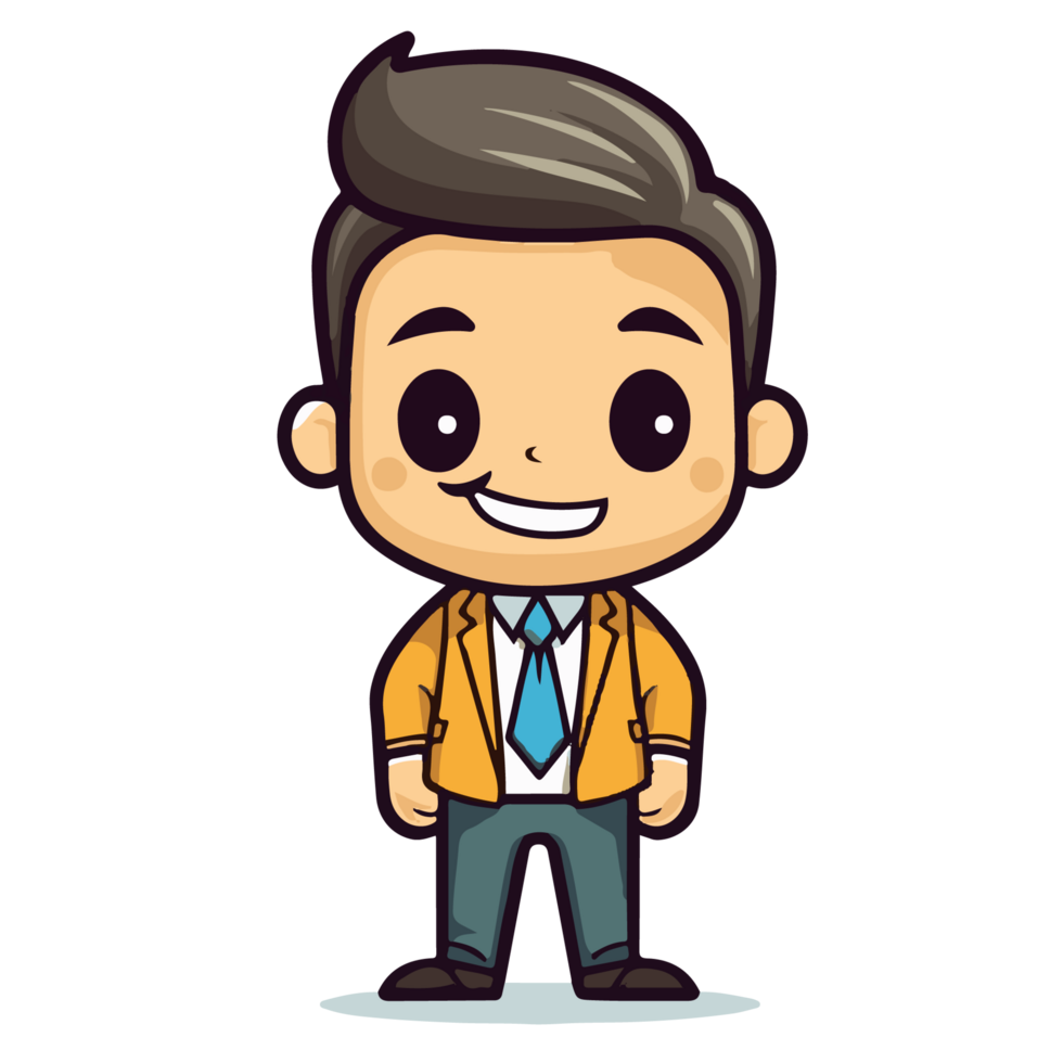 cute businessman icon png