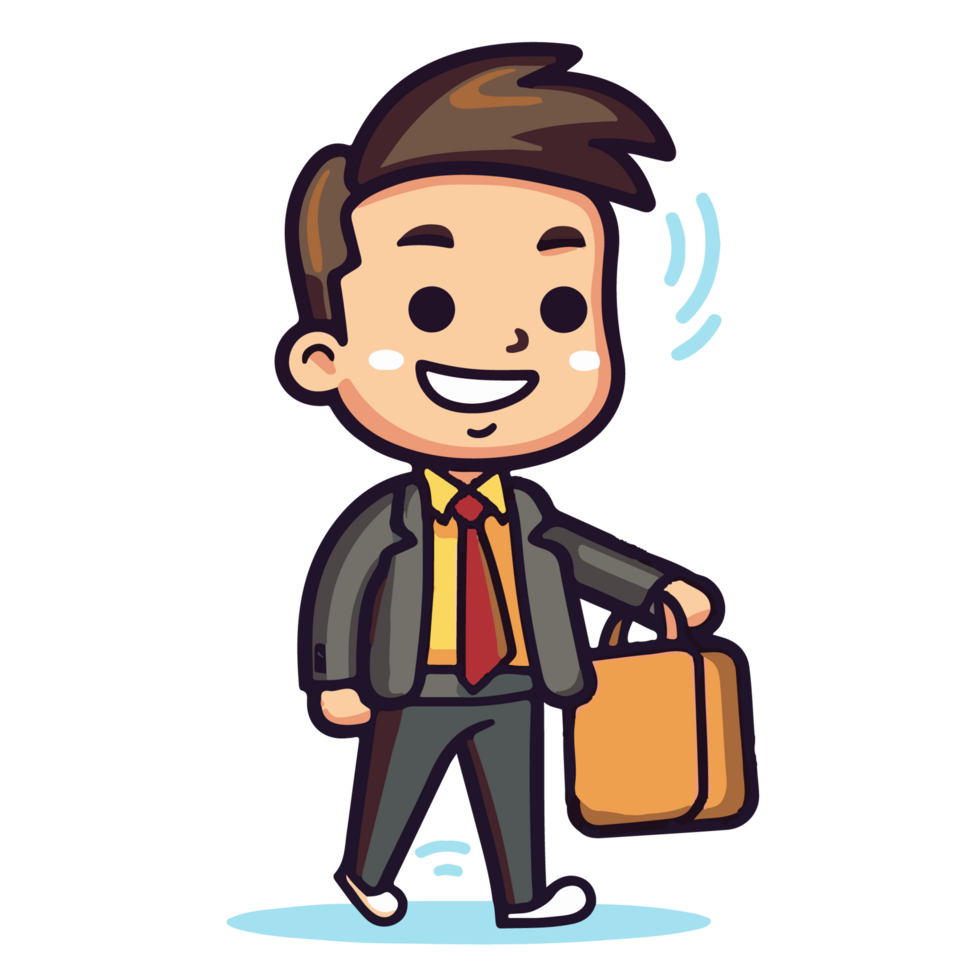 cute businessman icon png