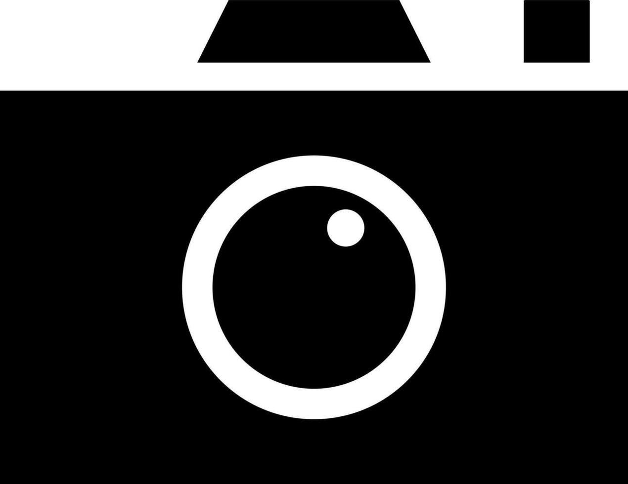 Illustration of digital camera icon. vector
