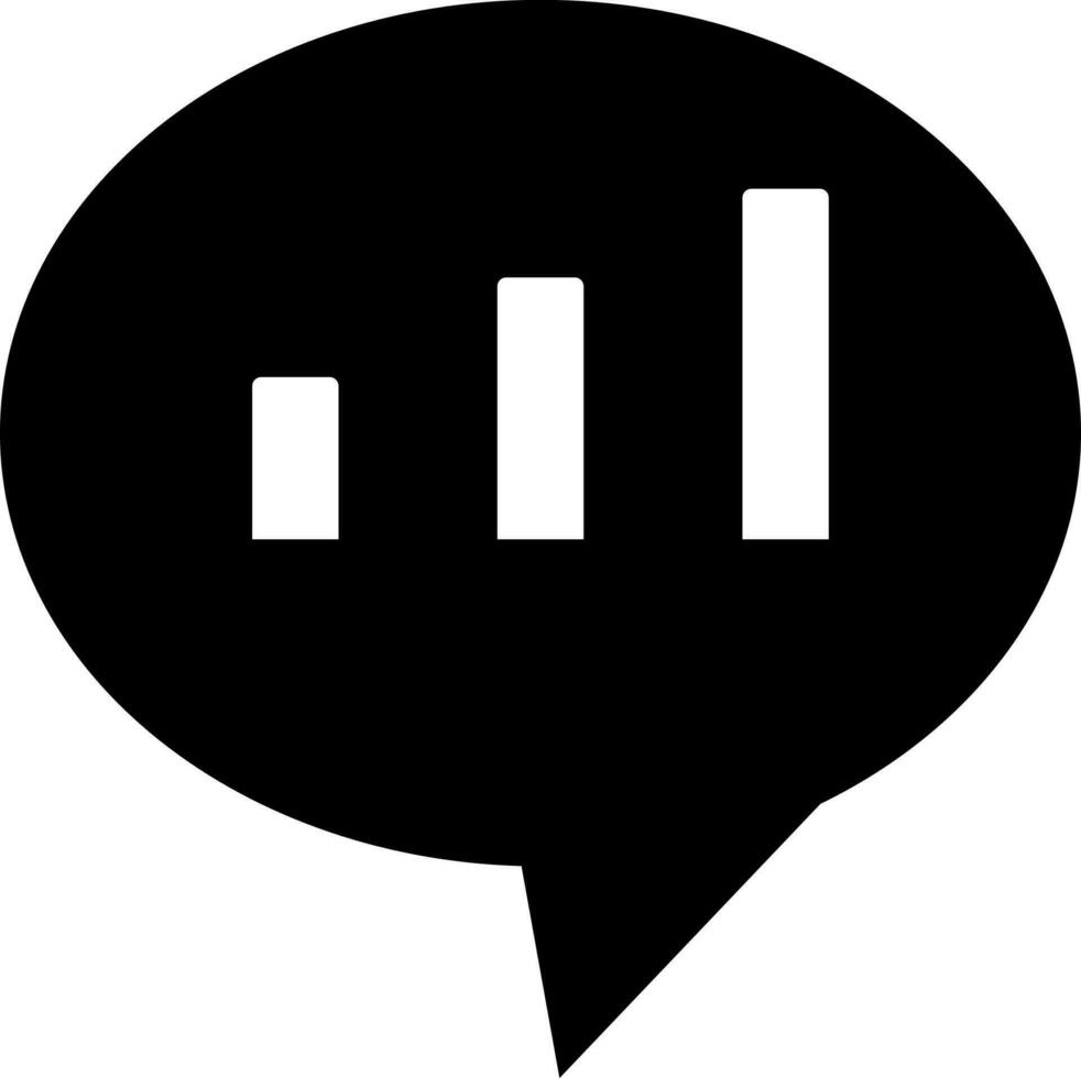 Financial chatting or comments glyph icon. vector