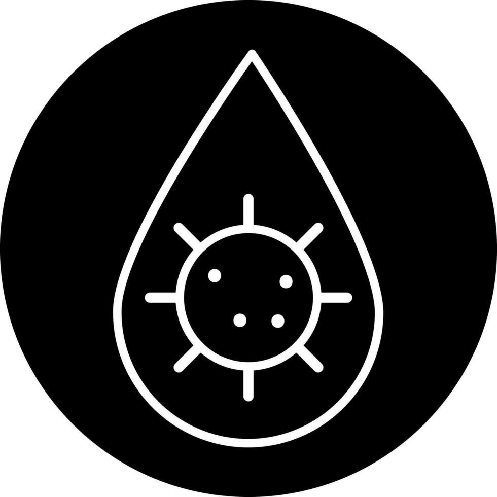 Contagious blood icon or symbol. vector
