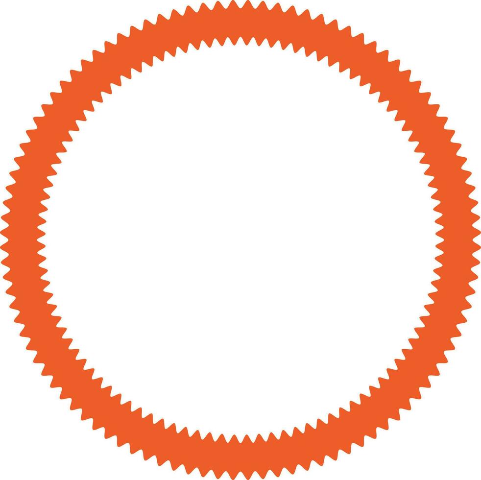 Illustration of orange frame design. vector