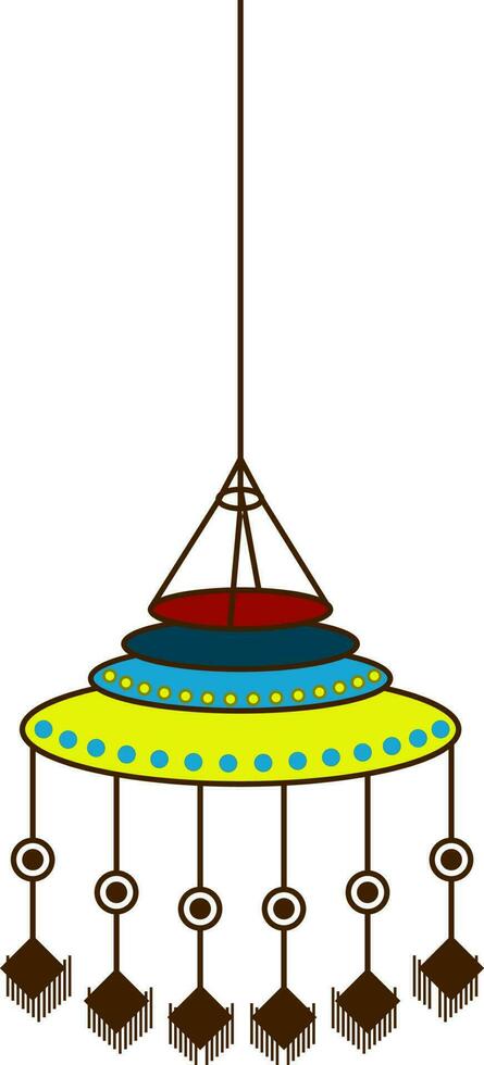 Baby crib hanging toy. vector