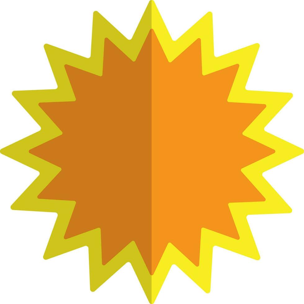 Blank sticker in orange and yellow color. 24281716 Vector Art at Vecteezy