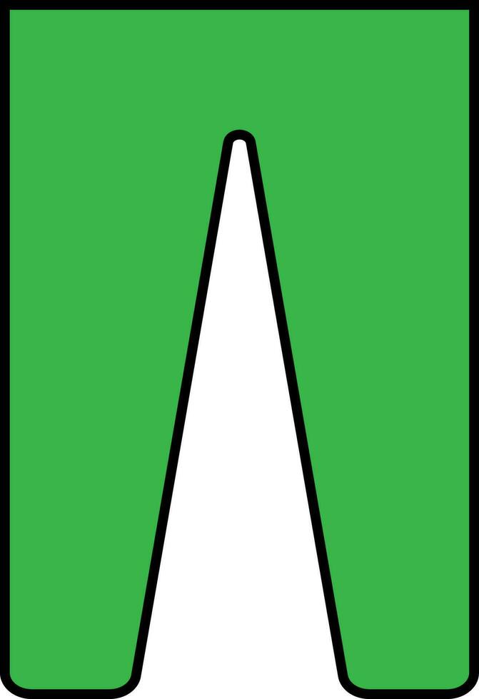 Green pant on white background. vector