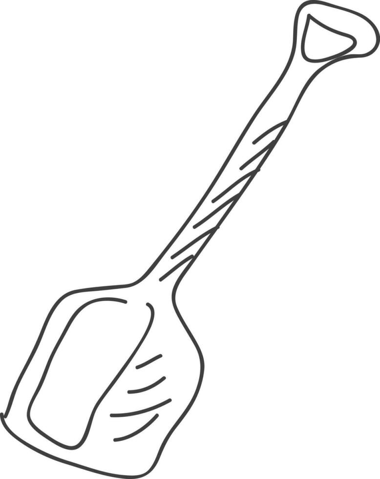 Illustration of a spatula. vector