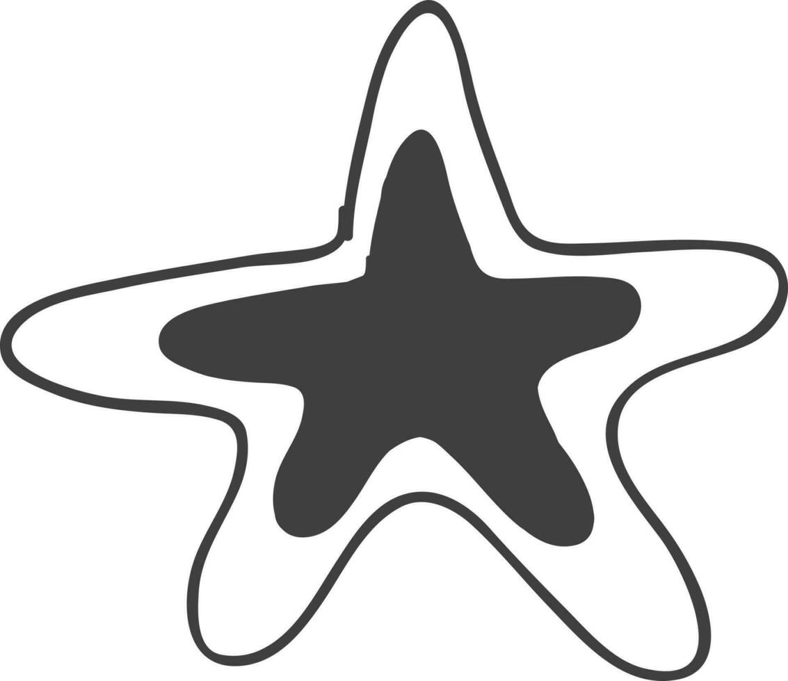 ilustración de un estrella. vector