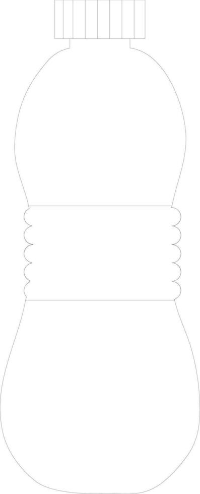 Isolated bottle in flat style. vector