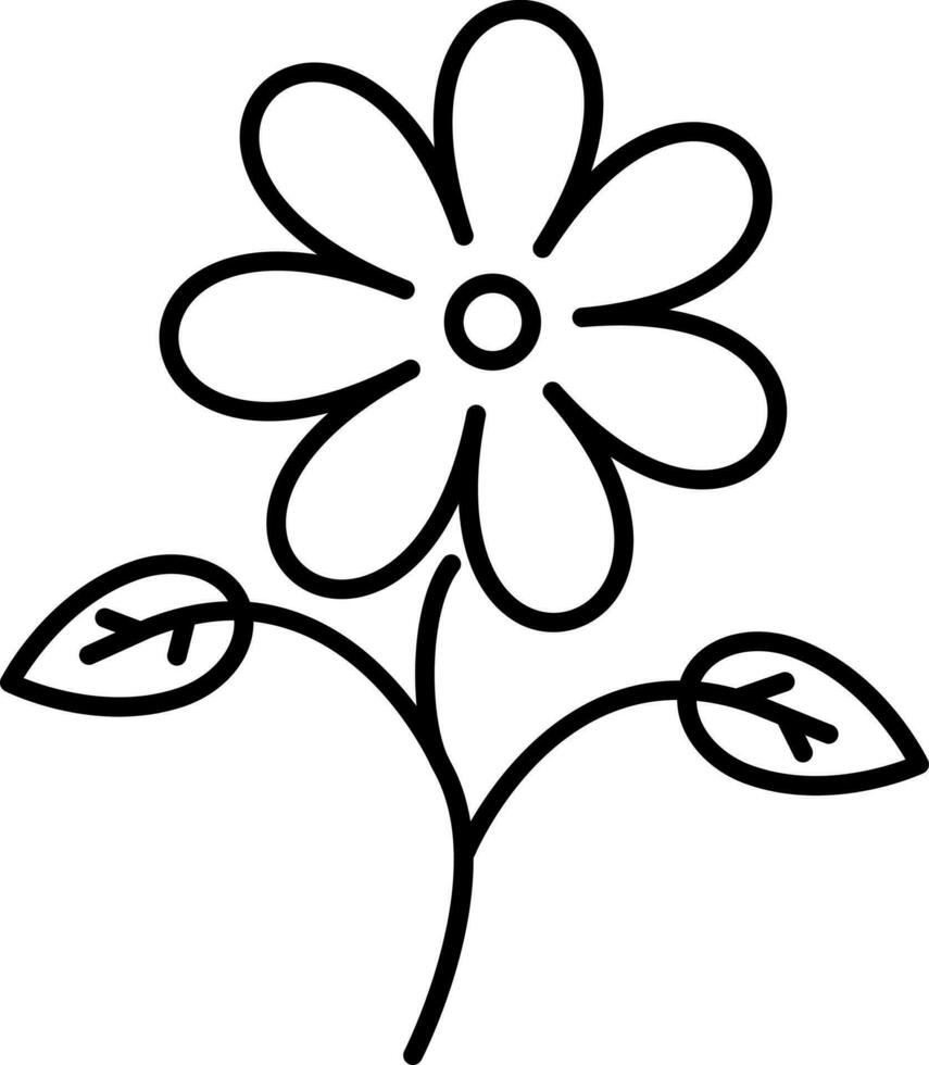 Illustration of a beautiful flower. vector